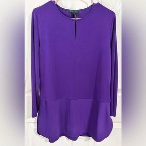 Size large purple Lauren Ralph Lauren tunic top